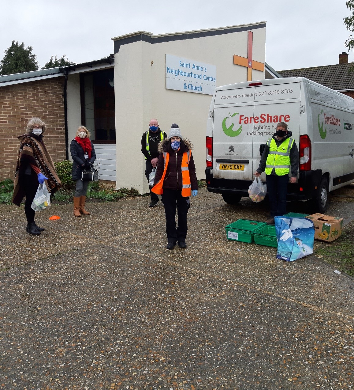 Image Volunteers at the Food Larder at St Anne’s Community Centre.