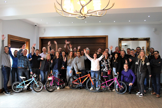 Image Groups of ExxonMobil colleagues combined creativity with mechanical expertise to construct the bicycles from scratch