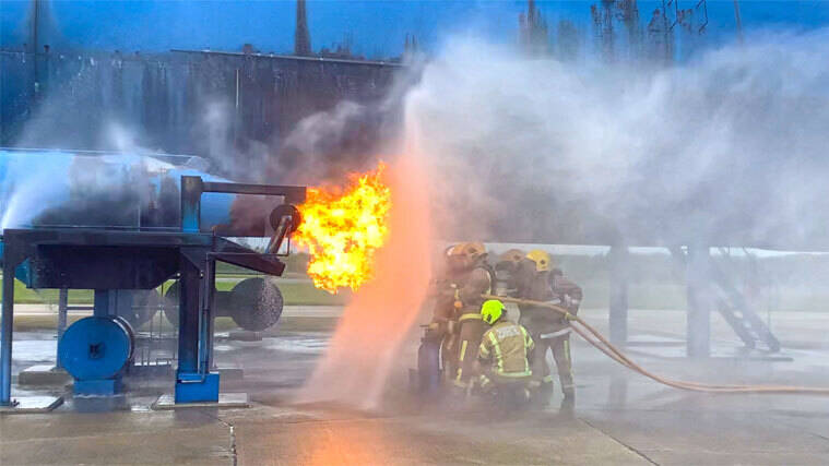 FEP process team completes fire safety training