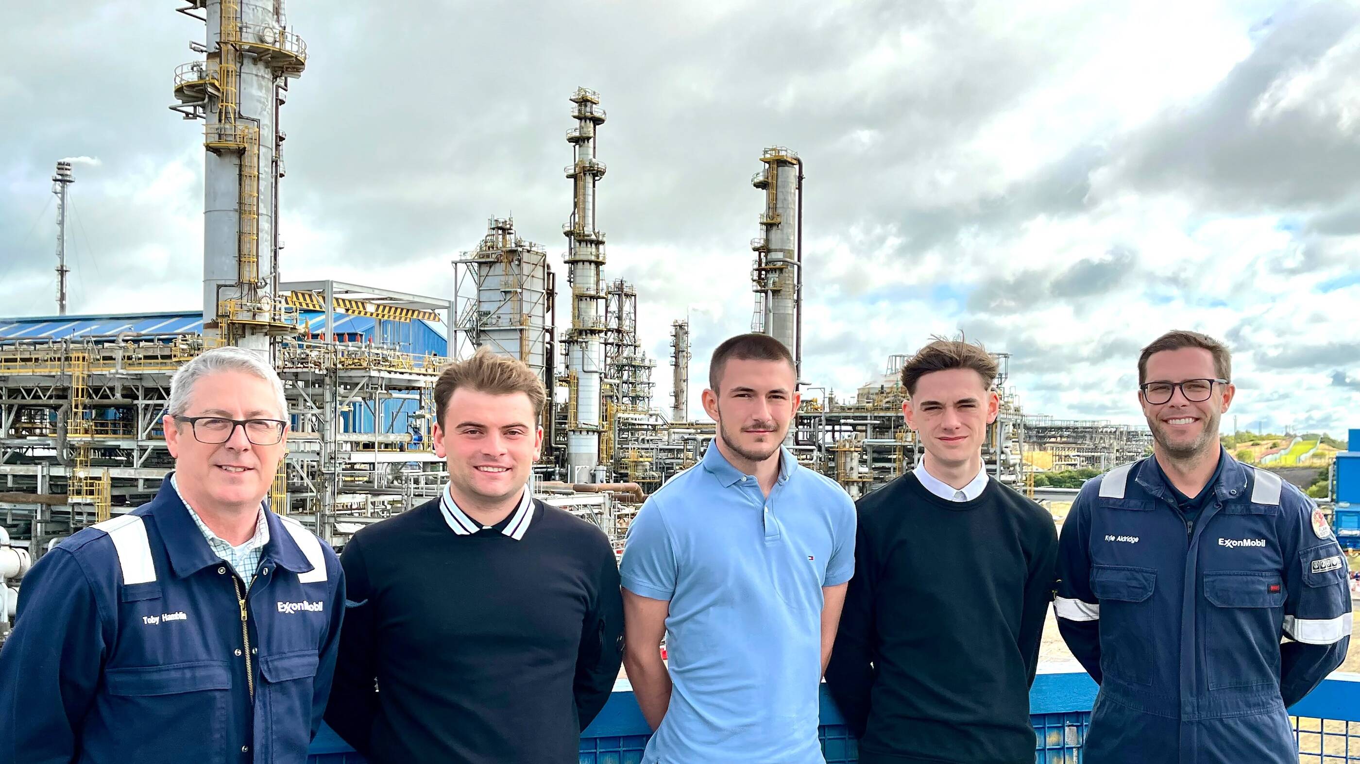 Three young people are to start their new careers this month after successfully securing apprenticeships with the ExxonMobil Fife Ethylene Plant.